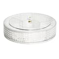 Fruit Bowl, with Lid, Round Bowl Food Storage Container, Compartment Box Transparent Organizer for Candy, Fruit, Nuts, Snacks