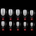 Miniatyrbilde 1 av 5: 500 stk Korte Ellipse Dekk Falske Negletips Akryl Gel Ma Naken 500 stk