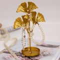 Miniatyrbillede 4 af 5: Guld Farve Metal Smykker Display Stativ Kvinde Skrivebord Halskæde Ringe Øreringe Stud Organizer Design Smykker Porps Rack A