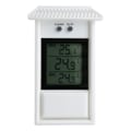 Miniatyrbild 1 av 5: Digital Termometer Display Max Min Växthus Trädgård Utomhus Inomhus Väggrum Vit