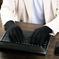 Miniatyrbillede 4 af 5: Vinterstrikkede handsker til mænd og kvinder, touch screen handsker bløde