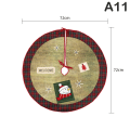 Miniatyrbilde 8 av 8: Juletrærskjørt Tecknad Santa Claus Snømann Xmas Tre Skir A3 one size A3 one size