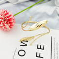 Miniatyrbillede 5 af 8: Bohemian Butterfly Leaf Charm Arm Chain Metal Hollow Out Geomet A2 one size A2 one size