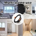 Miniatyrbillede 5 af 5: 6-pak sort forsænket LED spotlight ekstra flad IP44 kold hvid 6000k badeværelse køkken soveværelse stue
