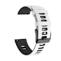 Miniatyrbilde 1 av 7: 20 22 mm silikonrem for Garmin Venu 3 Band Forerunner 265 255 245 Music Vivoactive 4 Band for Garmin Venu Sq 2 Plus armbånd Hvit Svart White Black 22mm