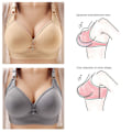 Miniatyrbilde 4 av 11: Plus Size BH Uten Stålring Tynn BH Push Up Løft Bralette Topper grå grey XXL 44/100BC