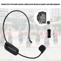 Miniatyrbillede 3 af 4: Mikrofon, høj styrke holdbar Stabil UHF Trådløs Mikrofon Headset Trådløs Mikrofon Mic til