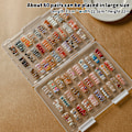 Miniatyrbillede 3 af 5: Falske negletips Neglekunst opbevaringsboks Container Tomme negletips S