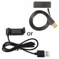 Miniatyrbilde 1 av 5: Strømadapter Bærbar Stativ Base USB Ladingkabel Holder Passer for Vivoactive for HR Smartwatch Dokkingsstasjon
