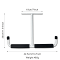 Miniatyrbilde 7 av 8: Stål Garasje Tak Oppbevaringskrok, Heavy Duty Oppbevaringsstativ for Hengende Tre, Sykler, Verktøy, Tre, Snowboards, Fiskeutstyr, Solid Oppbevaringssystem Black