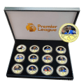 Miniatyrbillede 6 af 11: Premier League fodboldstjerner & klubber minde mønter, samleobjekter gaver, gaver til fodboldfans Mbappe, Messi, Harland with frame Maguire