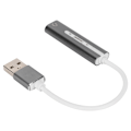 Miniatyrbilde 4 av 7: USB-lydkort i aluminiumslegering, eksternt datamaskinlydkort for alle datamaskinsystemer 7.1 Stereo