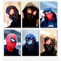 Miniatyrbillede 3 af 4: SQBB Sort Mj Spider-Man Maske Cosplay - Voksen