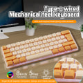 Miniatyrbilde 2 av 5: 61-tasters RGB Gaming Mekanisk følelse Kablet membran Tastatur E-Spo A8