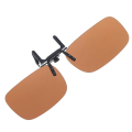 Pikkukuva 1 / 4: Clip On Sininen Valon Suodatin Estävät Lasit Toimisto Tietokone Anti UV Rasitus Lievitys Ruskea 1pari Brown 1pair