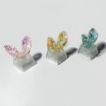 Pikkukuva 2 / 5: Taustavalaistu Bow Keycap Söpö Puhdas Ihana Rusetti Keycap Mekaaninen Näppäimistö Läpinäkyvä Keycap R4 Cap Keltainen