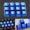 Miniatyrbillede 2 af 5: 12 taster PBT Keycaps Metal Personlighed Lysoverførsel Universal Gaming Mekanisk tastatur Keycaps Udskiftningsdele Rød