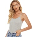 Miniatyrbillede 2 af 5: 5 stk. Basic Camisole Justerbar Camisole Spaghetti Strap Linne til kvinder og piger (stor)