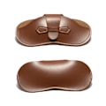 Miniatyrbillede 10 af 10: PU Læder Etui Solbrille Opbevaringspose Cover apricot
