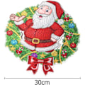 Miniatyrbillede 3 af 5: Julekrystal Kunstkrone Kit 5D DIY Point Drill Diamantkonstmålning DIY Strasskranskonst Hængende Dekoration Vægdekoration