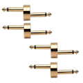 Miniatyrbild 3 av 5: 4 st Gitarreffekt Pedal Jack Connector Plug Metal Löd Anslutning Kopplar Vevbygel Patch