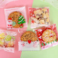 Miniatyrbilde 1 av 5: 100 stk 10X10Cm Julgodis Cookie Gaveposer Plast Selvannonsering