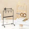 Miniatyrbillede 2 af 9: Smykkearrangør Display Stativ 10-tommer Counter Smykke Display Rack Desk Stativ Guld