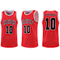 Pikkukuva 3 / 7: Sommar Herrväst Slam Dunk 3D-Tryckt Baskettröja Team U Röd L Red L