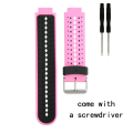 Miniatyrbilde 4 av 11: To-farget silikonrem for Garmin Forerunner 220 230 235 630 620 735 Red&Black
