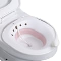 Miniatyrbilde 1 av 11: Foldbar Toalett Sitzbad Bidet Dusj Spesial Vask Hip Rengjøring Bløtlegging Kar for Gravide Rosa - A