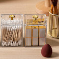 Miniatyrbillede 4 af 7: Organizer Badrumsburk Förvaringslåda för bomullspinne S Transparent one size Transparent one size