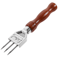 Miniatyrbillede 1 af 3: 1. Trident Ishakke Ismejsel Hammer Rustfrit Stål Japansk Stil Brun 17.7X3.5X2CM