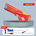 Miniatyrbillede 1 af 8: Elektrisk vandpistol med stor kapacitet og lang rækkevidde - Rød red one size