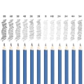 Pikkukuva 3 / 11: Piirustus- ja luonnostelukynien sarja, hiilipiirustus, taide- ja maalausluonnossarja opiskelijoille, taiteilijoille, aloittelijoille - C