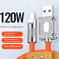 Pikkukuva 2 / 5: 120W nopea lataus nestemäinen silikoni kaapeli Type-C laturi kirkas Lightning 2M