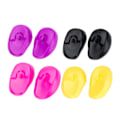 Miniatyrbillede 7 af 8: 2 stk. silikone cover frisørsalon farvebeskyttelse beskytter E sort onesize Black onesize