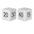 Miniatyrbillede 2 af 5: CDQ LCD Display Cube Induktion Timer med Bip-påmindelse Hvid CDQ