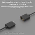 Miniatyrbillede 5 af 5: 1 til 3 RGB Splitter ARGB 5V 3Pin Forlængerkabeladapter 30cm LED-belysning til PC Strip Sync-kabel