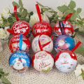 Miniatyrbild 2 av 7: 7 cm Julgran Dekor Ball Bauble Tryckt Jul Fest Hängande F one size F one size