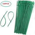Miniatyrbild 1 av 5: 50/100 st Återanvändbara plaststödklämmor klämmor s Hanging Vine 100pcs