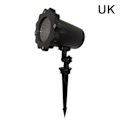 Miniatyrbilde 1 av 8: LED Jul Snöflinga Ljus Snöfall Projektor IP65 Rörlig S UK one size UK one size