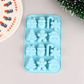 Miniatyrbillede 1 af 5: Juletema Form chokladkakabakning också Blue