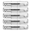 Miniatyrbilde 4 av 5: 5 stk/sett Rustfritt stål kolonnetype 360° roterende lagerswivels fiskeswivels Krokkontakt 3.5# *