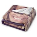 Miniatyrbillede 3 af 5: Julia Roberts filt Ultra blød flanelstæppe 3d- print Plysset plysstæppe Sengdekoration Sengetæppe til stuen Soveværelsesdekoration 50x40in 125x100cm