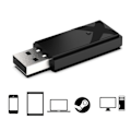 Miniatyrbilde 5 av 5: Bluetooth-kompatibel USB-mottaker BT5.0 for XB One/Steam Deck Controller PC trådløs adapter for Win7/8/10 bærbare datamaskiner Svart