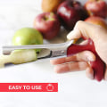 Miniatyrbillede 2 af 3: IC Premium Apple Corer - Nem at bruge, holdbar Apple Corer Remover til pærer, peberfrugter, Fuji, Honeycrisp rød