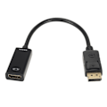 Miniatyrbilde 5 av 11: HDMI-kompatibel kabel fra hann til hunn, DP til HDMI-kompatibel adapter, universell for bærbare datamaskiner, stasjonære datamaskiner, projektorer, 1080P