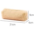 Miniatyrbild 2 av 4: Fluffig plyschfodral för brevpapper, myntväska, sminkväska för tonåringar, flickor, pojkar, studenter (svart)