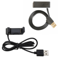 Miniatyrbilde 2 av 5: Strømadapter Bærbar Stativ Base USB Ladingkabel Holder Passer for Vivoactive for HR Smartwatch Dokkingsstasjon