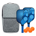 Miniatyrbilde 2 av 5: Pickleball-paddelfodral Pickleball-racket ärmväska med handtag Svart